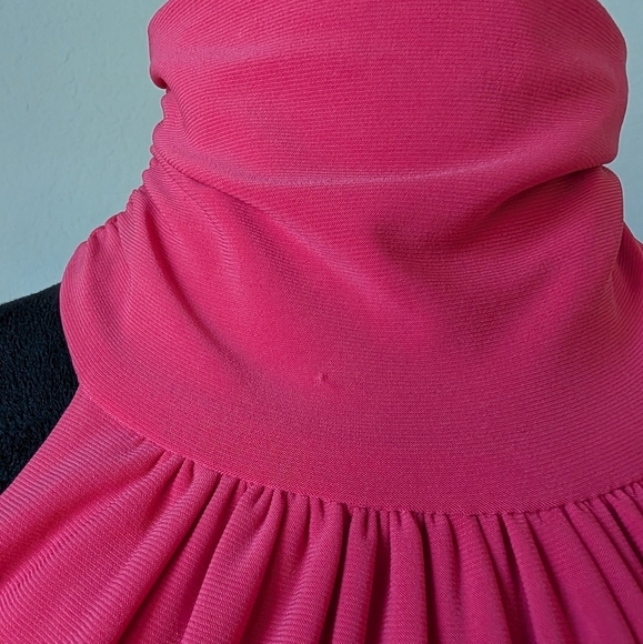 Eliza J High Neck Sleeveless Long Dress in Coral Pink Size 4 - Picture 7 of 14